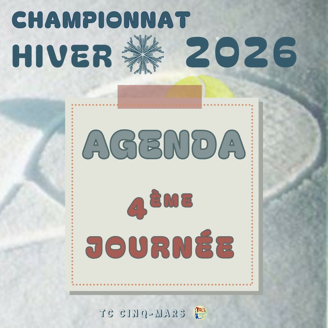 🎾 CHAMPIONNAT HIVER 2026 ❄️