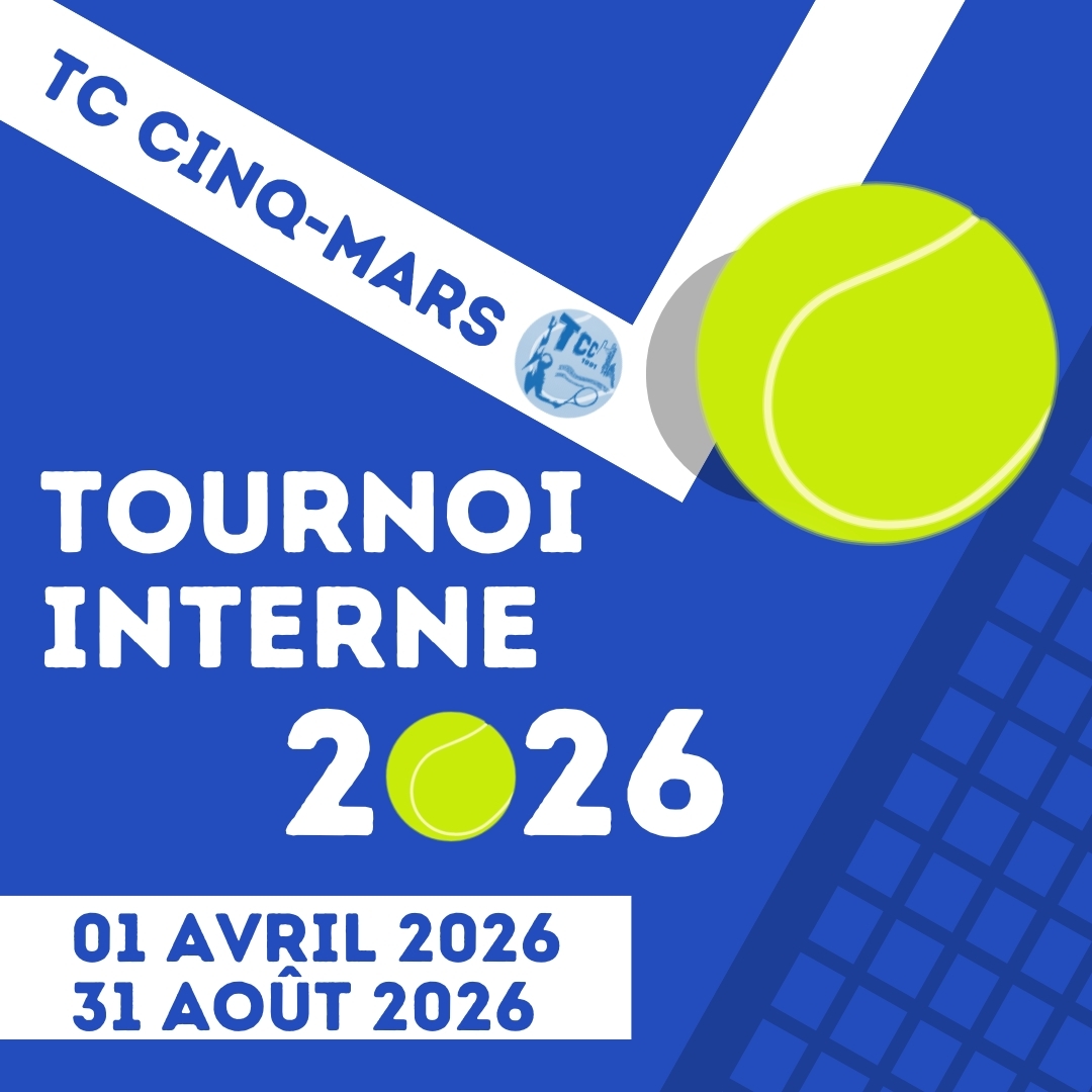 TOURNOI INTERNE 2026 🎾