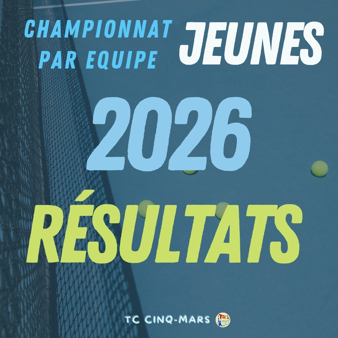 CHAMPIONNAT PAR EQUIPE JEUNES 2026 🎾