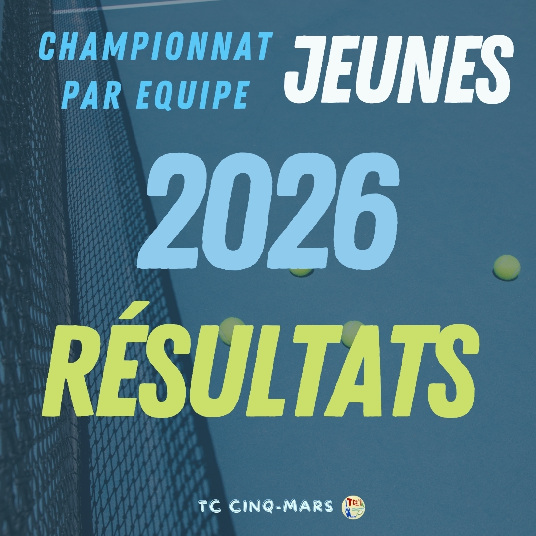 CHAMPIONNAT PAR EQUIPE JEUNES 2026 🎾