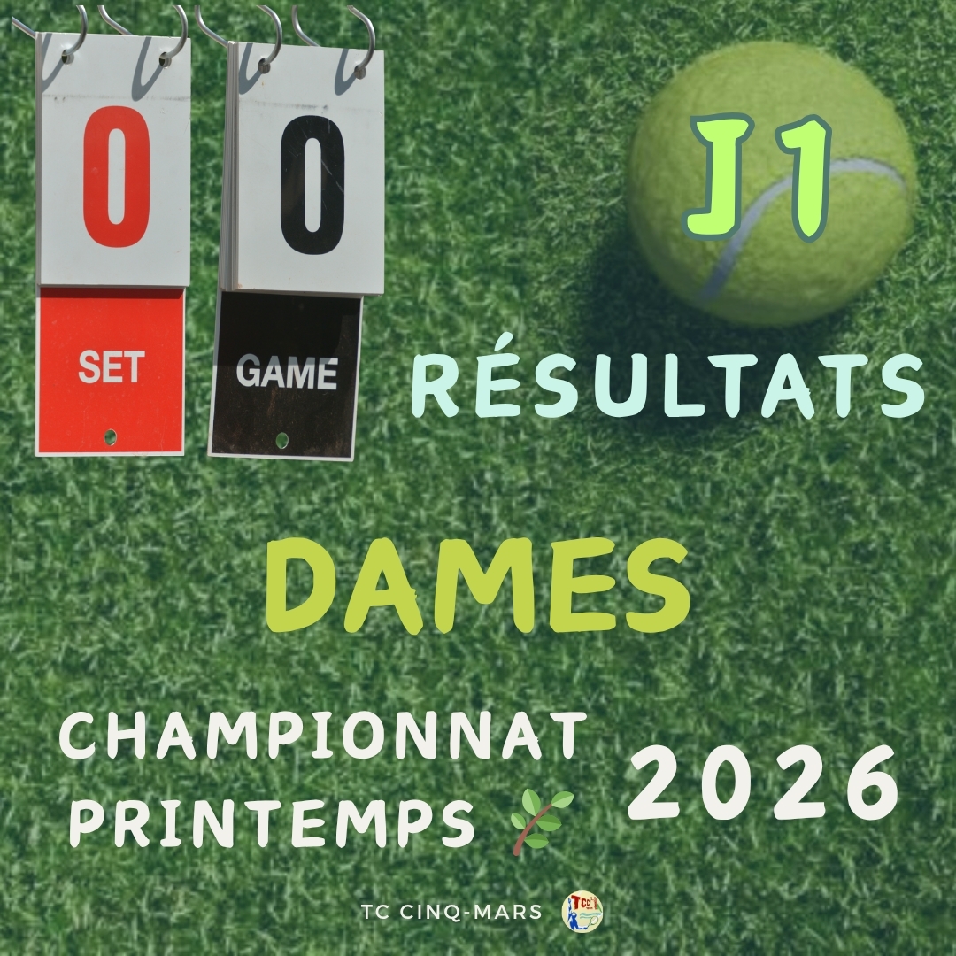 🎾 Championnat Printemps 2026 🌿