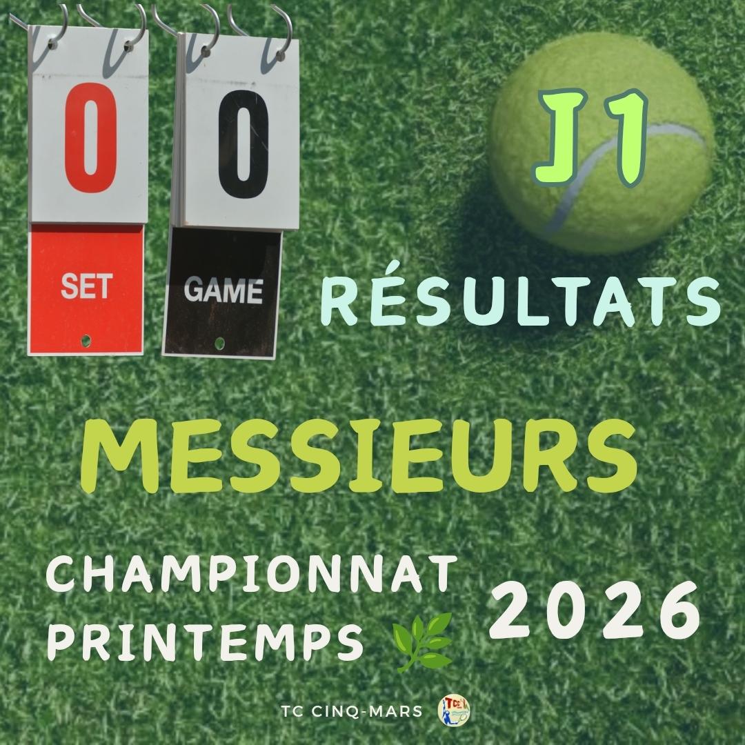 🎾 Championnat Printemps 2026 🌿