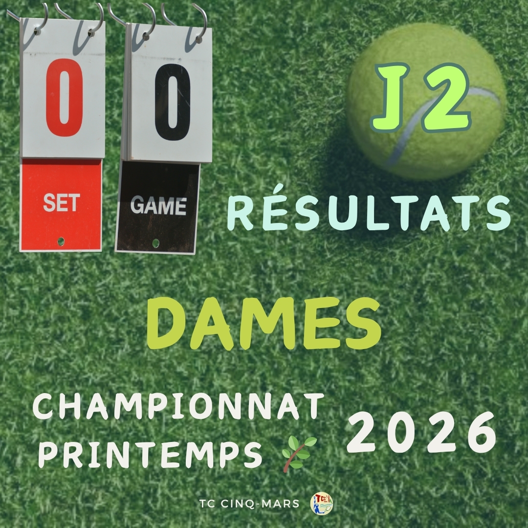 🎾 Championnat Printemps 2026 🌿