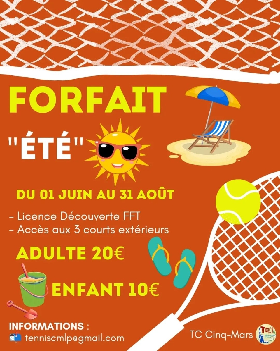 FORFAIT "ÉTÉ" ⛱️