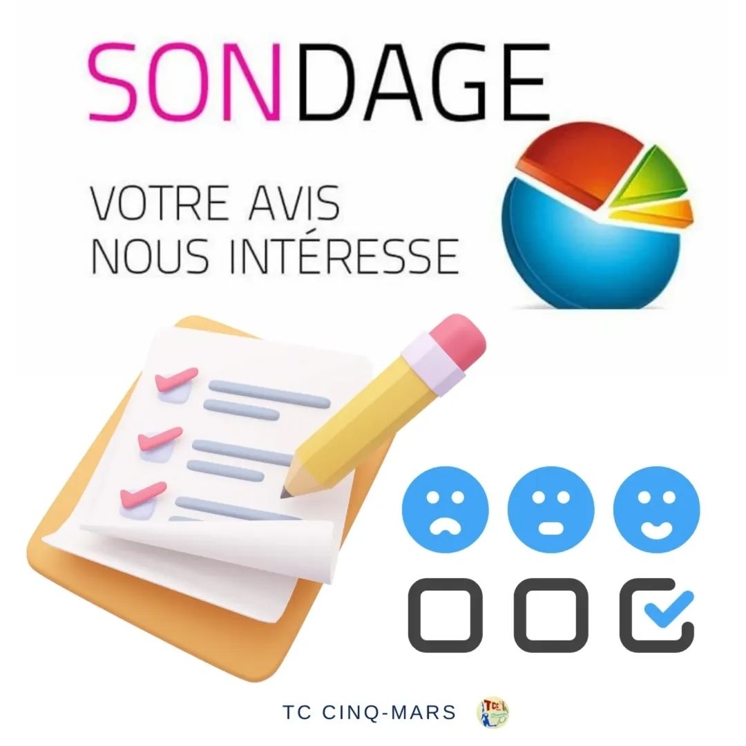 SONDAGE TC CINQ MARS 📝