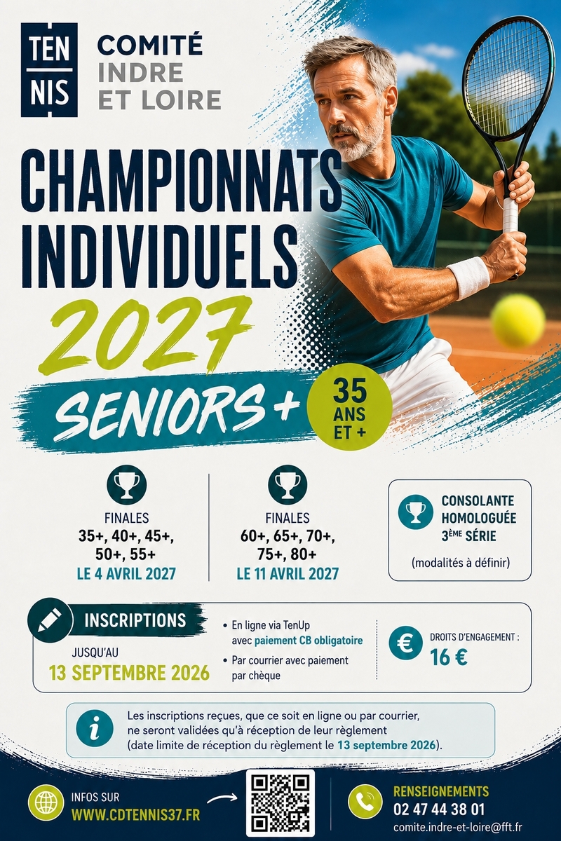 Championnats individuels SENIORS PLUS 2027
