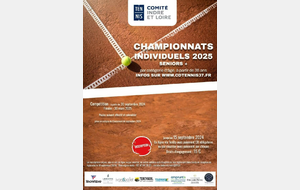 CHAMPIONNATS INDIVIDUELS SENIORS PLUS 2025🎾