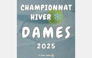 🎾 CHAMPIONNAT HIVER 2025 ❄️