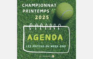 Agenda du week-end 🗓️
