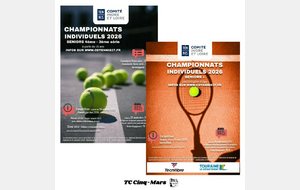 CHAMPIONNATS INDIVIDUELS SENIORS ET SENIORS + 2026🎾