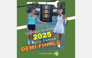 Tournoi interne 2025 🎾