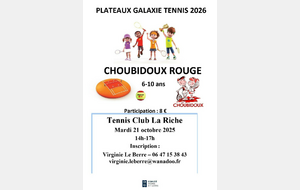 🎾 TOURNOI GALAXIE TENNIS 2026 🎾
