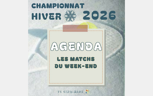 🎾 CHAMPIONNAT HIVER 2026 ❄️