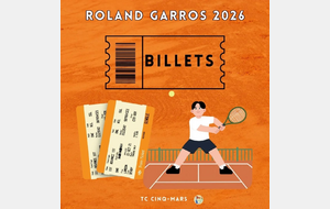 [Billetterie] Roland GARROS 2026
