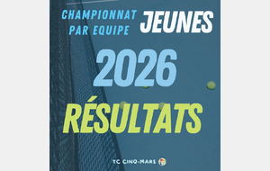 CHAMPIONNAT PAR EQUIPE JEUNES 2026 🎾