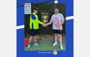 Tournoi interne 2026 🎾