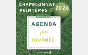 🎾 Championnat Printemps 2026 🌿