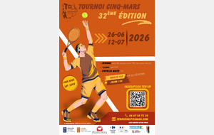 TOURNOI TENNIS CINQ MARS 🎾