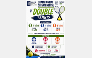 CHAMPIONNAT DÉPARTEMENTAL DE DOUBLE 2027 🎾