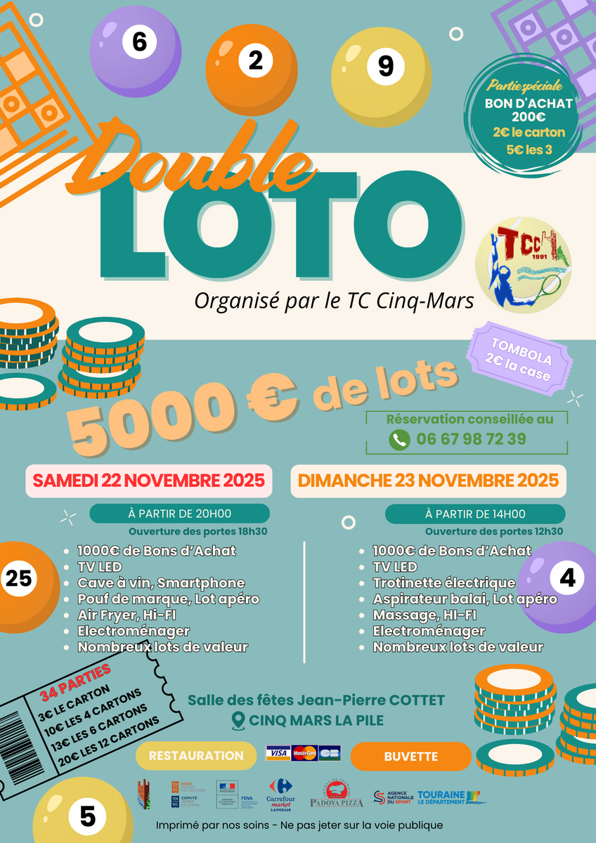 DOUBLE LOTO TC Cinq-Mars