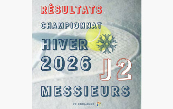 🎾 CHAMPIONNAT HIVER 2026 ❄️