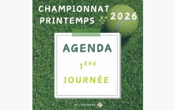 🎾 Championnat Printemps 2026 🌿