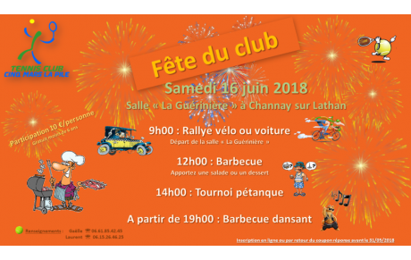 SAMEDI 16 JUIN, journée du club !