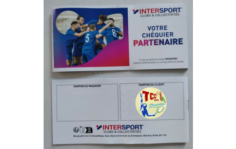  ⚠️CHEQUIER PARTENAIRE INTERSPORT