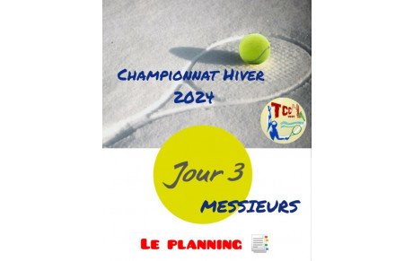 🎾 CHAMPIONNAT HIVER 2024 ❄️