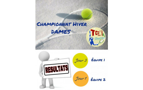 🎾 CHAMPIONNAT HIVER 2024 ❄️