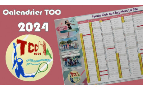   CALENDRIER TCC 2024 ​​​​​​​