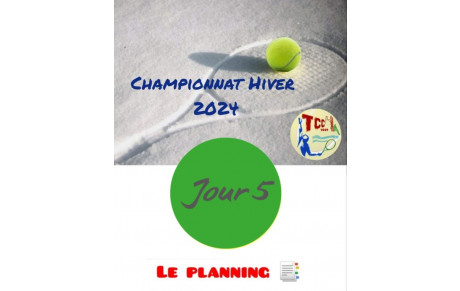 🎾 CHAMPIONNAT HIVER 2024 ❄️