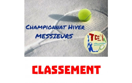 🎾 CHAMPIONNAT HIVER 2024 ❄️