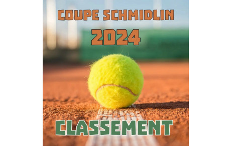 🎾 Coupe SCHMIDLIN 2024 🏆