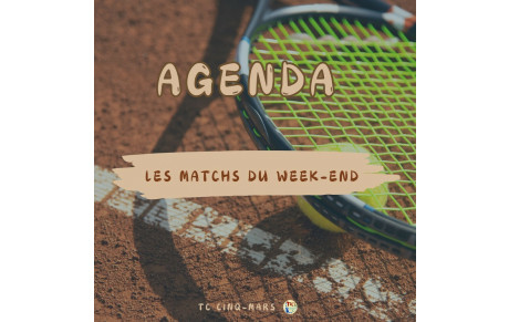 AGENDA DU WEEK-END 🗓️