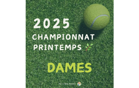  🎾 Championnat Printemps 2025 🌿