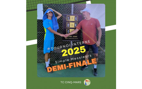 Tournoi interne 2025 🎾