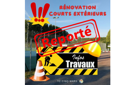 RÉNOVATION COURTS EXTÉRIEURS  🛠️