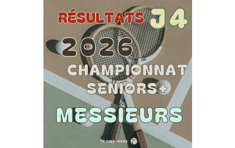 🎾 CHAMPIONNAT SENIORS➕ 2026 