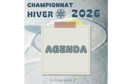 🎾 CHAMPIONNAT HIVER 2026 ❄️