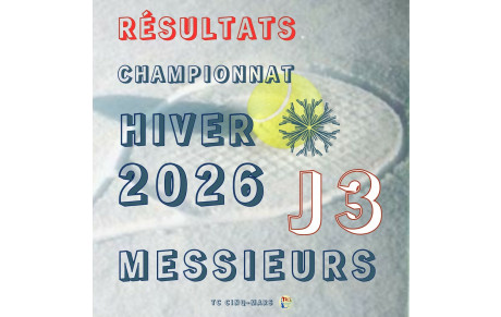 🎾 CHAMPIONNAT HIVER 2026 ❄️