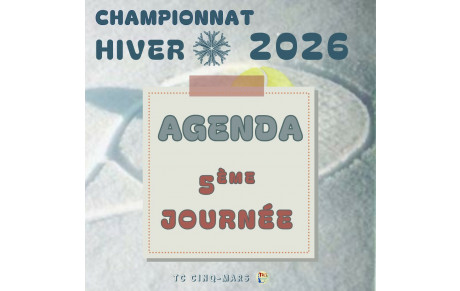 🎾 CHAMPIONNAT HIVER 2026 ❄️