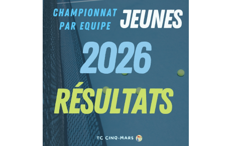 CHAMPIONNAT PAR EQUIPE JEUNES 2026 🎾
