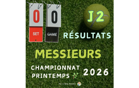 🎾 Championnat Printemps 2026 🌿