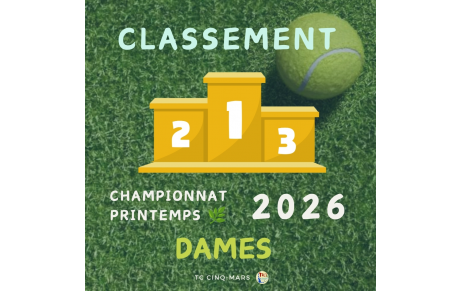 Championnat Printemps 2026 🌿