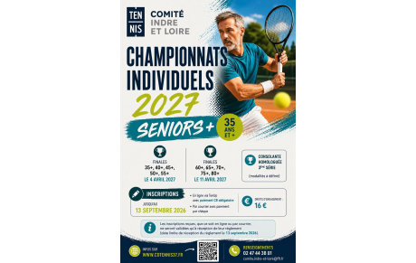 Championnats individuels SENIORS PLUS 2027