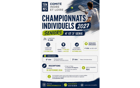 Championnats individuels SENIORS 2027