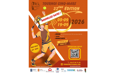 TOURNOI TENNIS CINQ MARS 🎾
