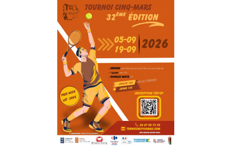 TOURNOI TENNIS CINQ MARS 🎾
